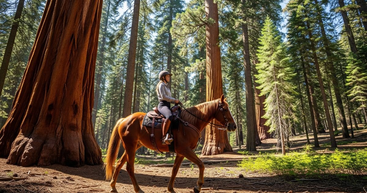 Ride a Horse Through the Giant Trees sequoia National Park